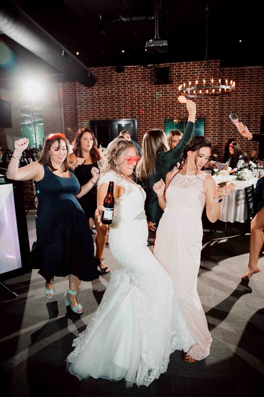 Bride on dance floor