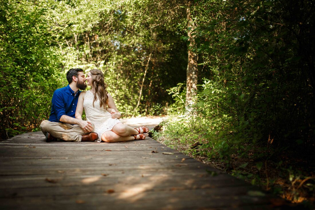 Outdoor engagement Session in Houston